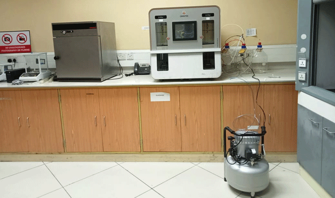 Spectroscopy (ICP-OES) system. U-VISC 210 kinematic viscometer at the Yana Oils Limited lab